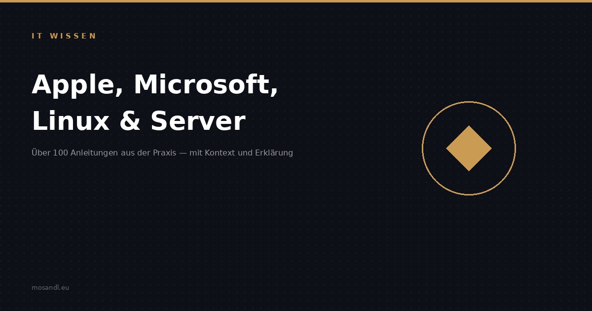 IT Wissen: Apple, Microsoft, Linux und Server